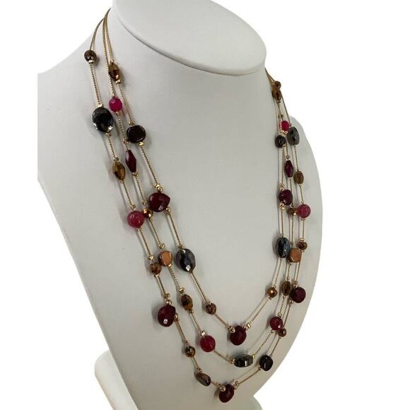 Vendome Multi Strand Beaded Necklace Costume Fashion Jewelry NEW - Picture 3 of 7